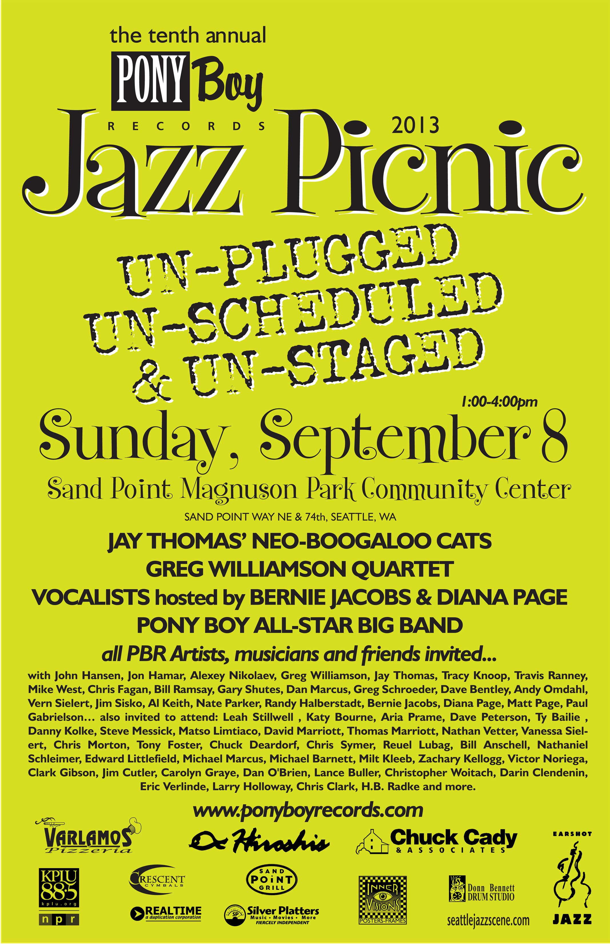 Jazz Picnic 2013 Poster B